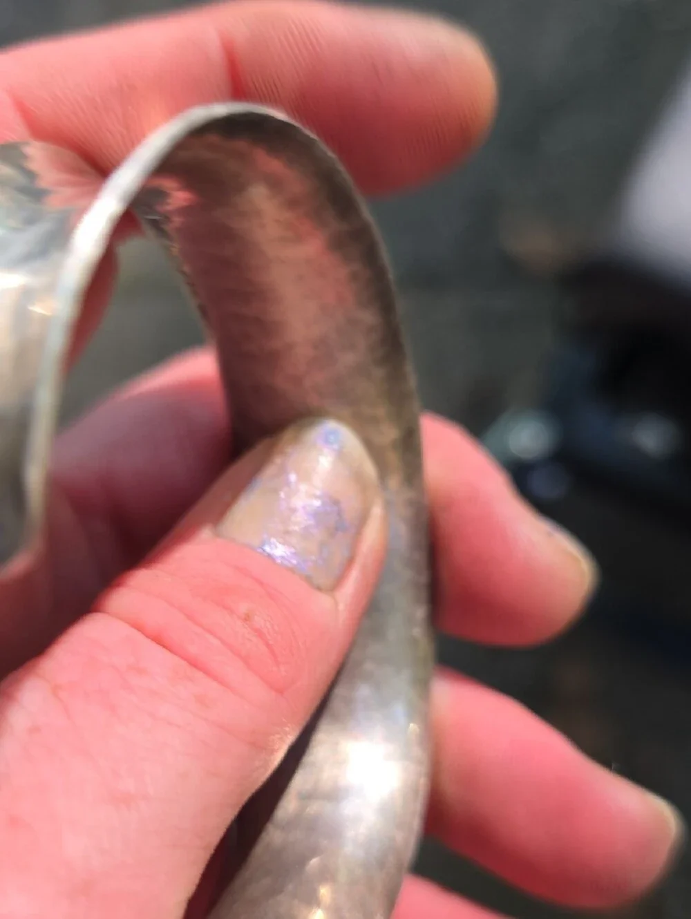 Silver Cuff Bracelet - Polished Metal Wearable